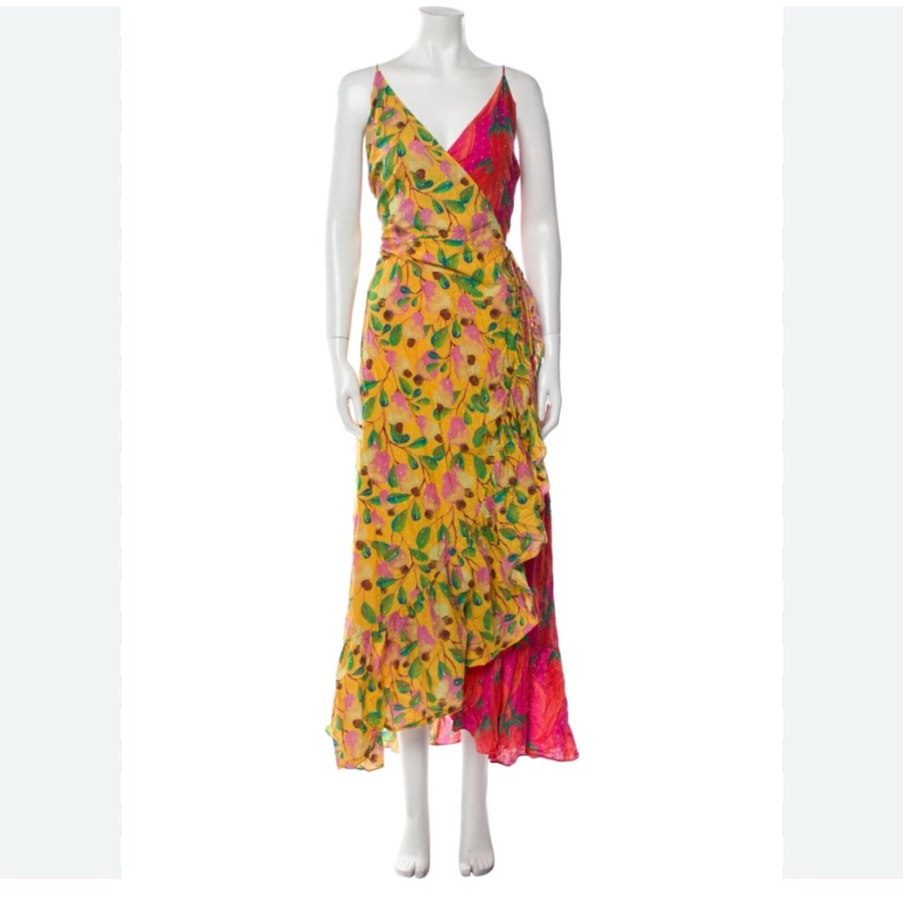 FARM Rio Garden Mix wrap dress size medium